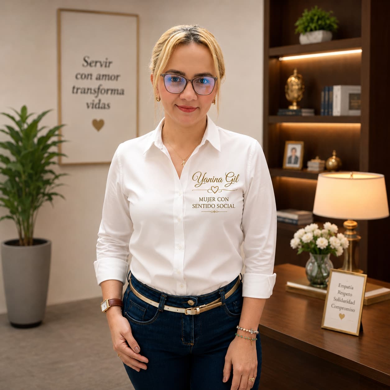 Yanina Gil, representante legal de la Fundación Ebenezer Grow