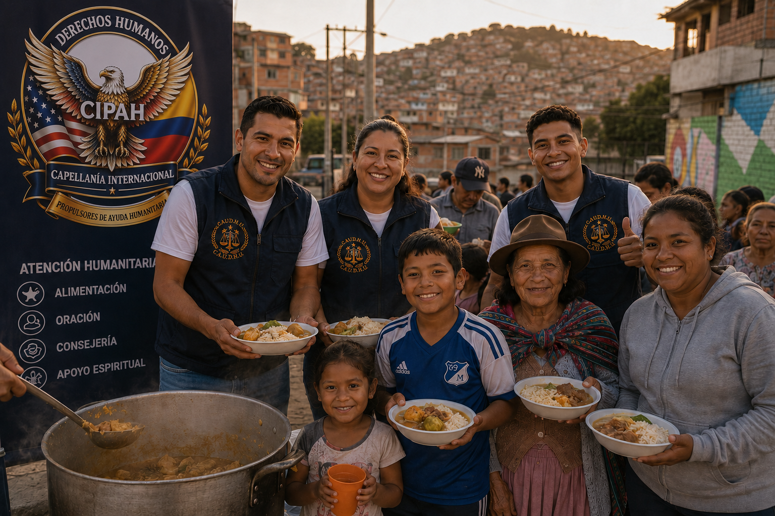 Olla comunitaria y jornada de alimentación de CIPAH